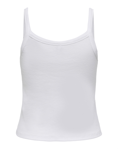 Only - ONLVira Rib Top - White 